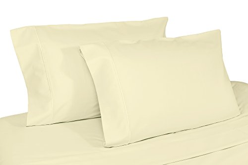 Whisper Organics Organic Cotton Pillow Case Set GOTS Certified, 400 Thread Count, Sateen