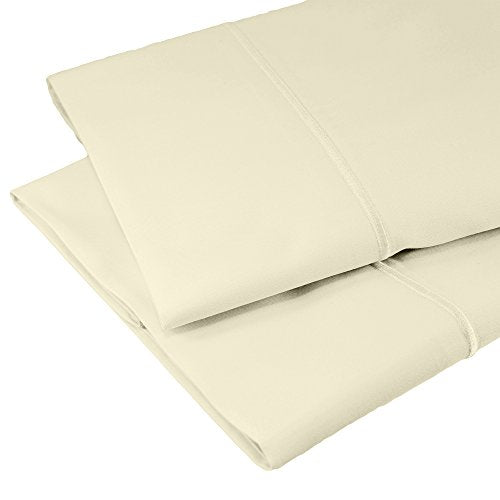 Whisper Organics Organic Cotton Pillow Case Set GOTS Certified, 400 Thread Count, Sateen