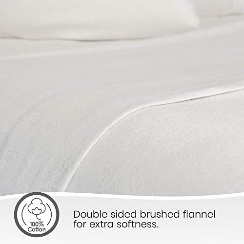 Whisper Organics 100% Organic Cotton Flannel Fitted Sheet - GOTS Certified