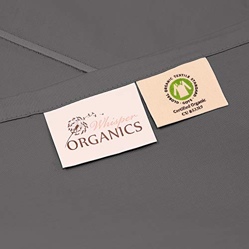 Whisper Organics Organic Cotton Fitted Sheet G.O.T.S. Certified 400 Thread Count