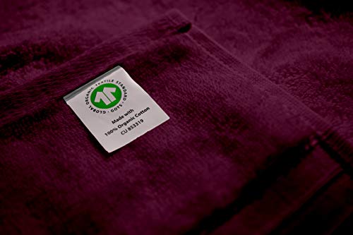 Whisper Organics 100% Organic Premium Turkish Cotton Bath Towels, 700 GSM - GOTS Certified