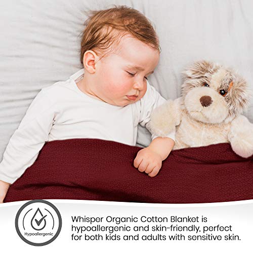 Whisper Organics Organic Cotton Blanket G.O.T.S. Certified